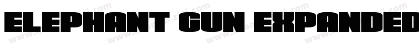 Elephant Gun Expanded字体转换